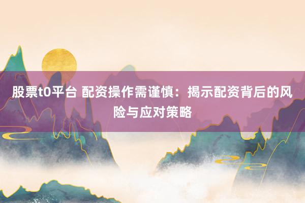 股票t0平台 配资操作需谨慎：揭示配资背后的风险与应对策略