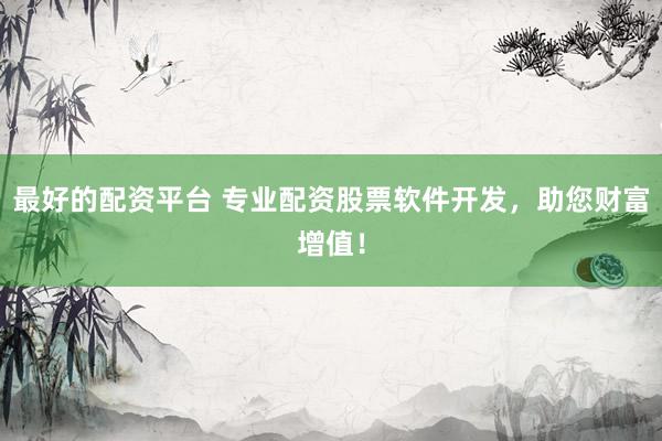 最好的配资平台 专业配资股票软件开发，助您财富增值！