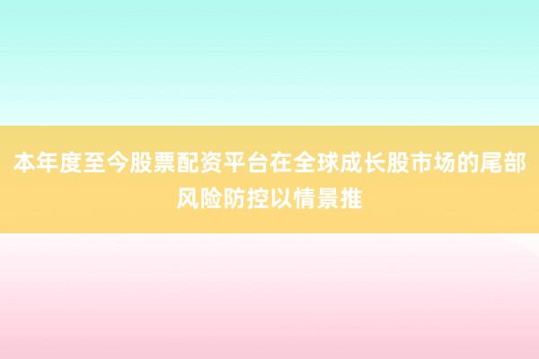 本年度至今股票配资平台在全球成长股市场的尾部风险防控以情景推
