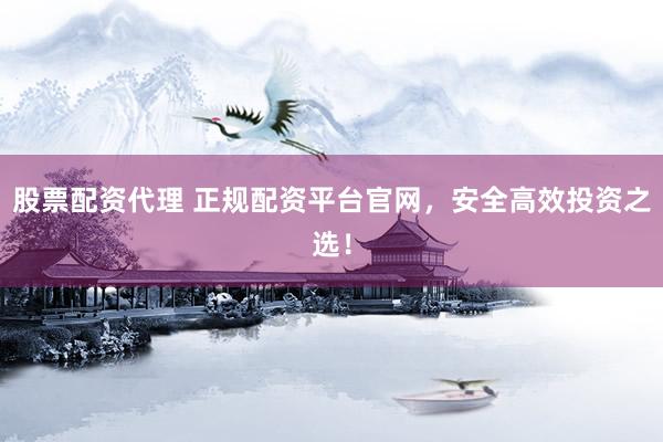 股票配资代理 正规配资平台官网，安全高效投资之选！