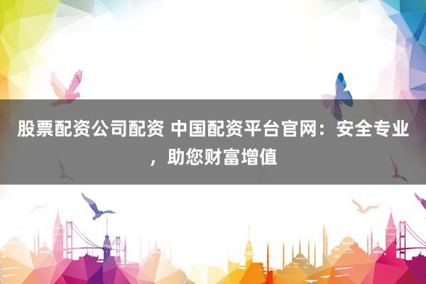 股票配资公司配资 中国配资平台官网：安全专业，助您财富增值